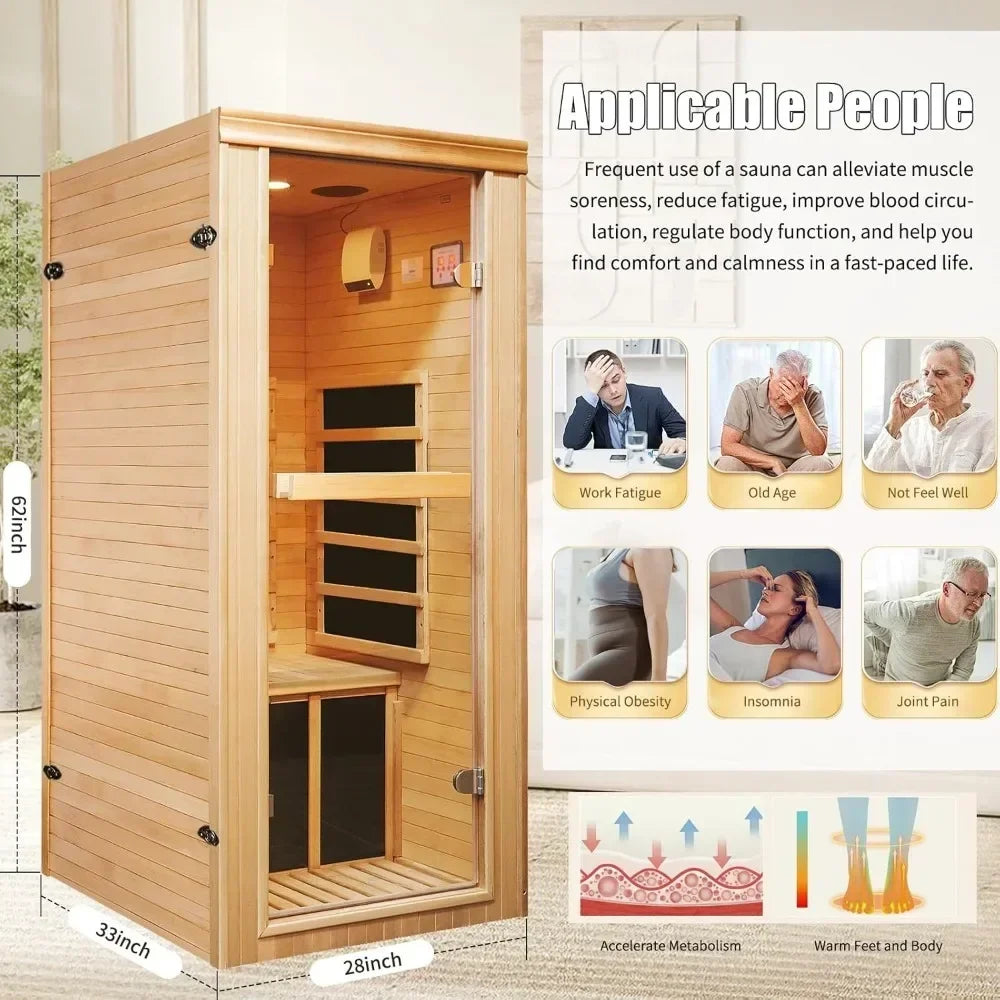 1 Person Infrared Sauna Room