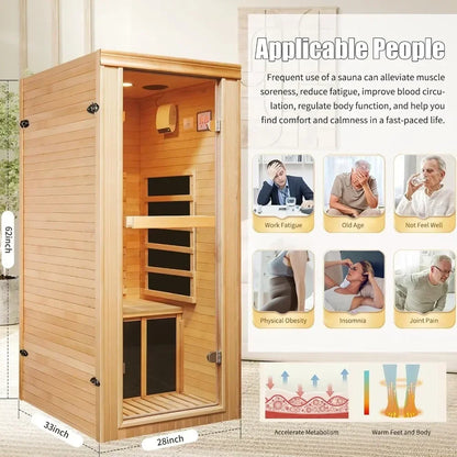 1 Person Infrared Sauna Room